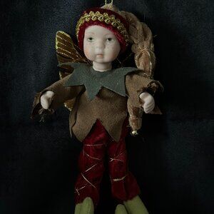 Vintage Woodland Boy Fairy Ornament